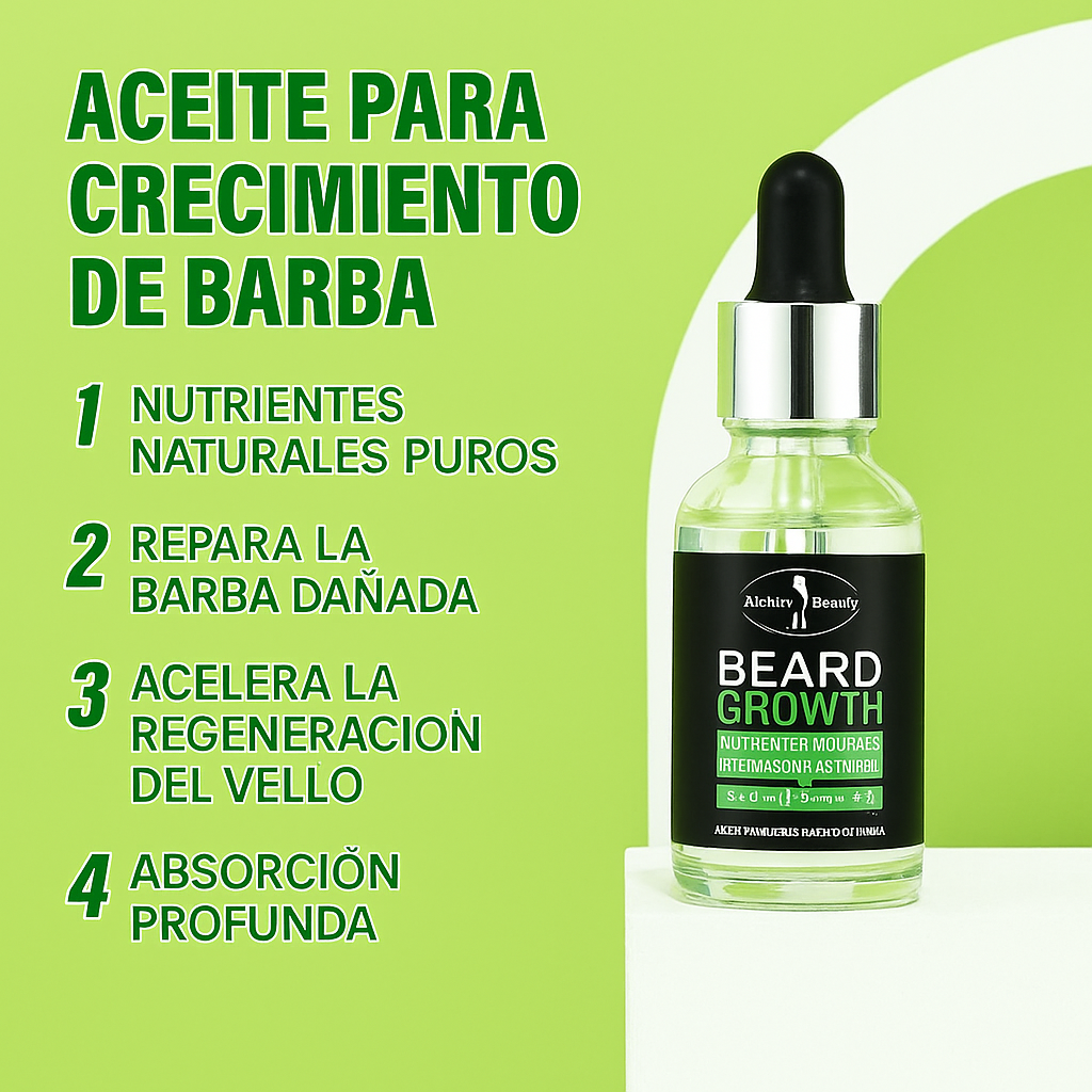 Barbex™️ 3 en 1: Estimula, Engrosa y Moldea Tu Barba – 100% Natural + 🎁EBOOK: Barba Alfa en 21 Días