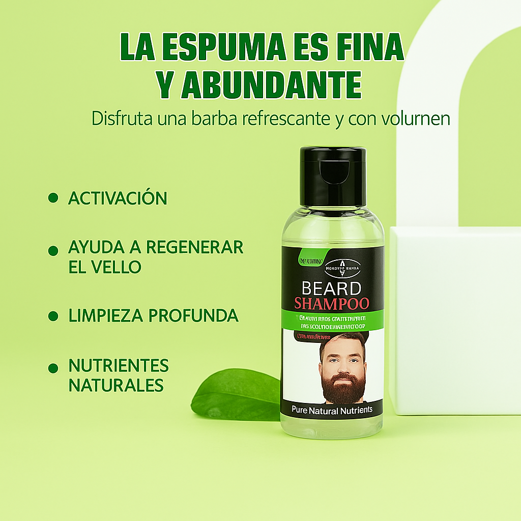 Barbex™️ 3 en 1: Estimula, Engrosa y Moldea Tu Barba – 100% Natural + 🎁EBOOK: Barba Alfa en 21 Días