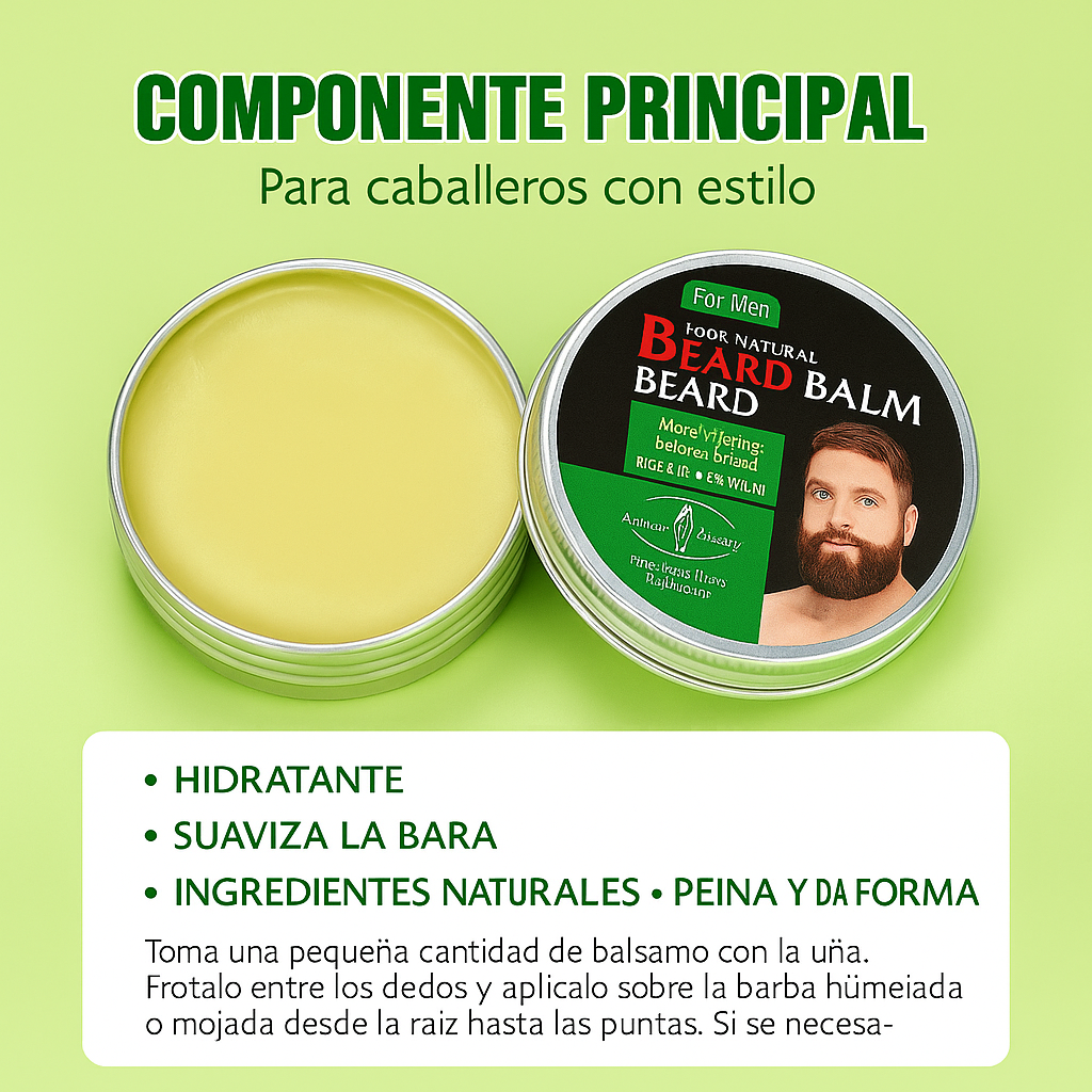 Barbex™️ 3 en 1: Estimula, Engrosa y Moldea Tu Barba – 100% Natural + 🎁EBOOK: Barba Alfa en 21 Días