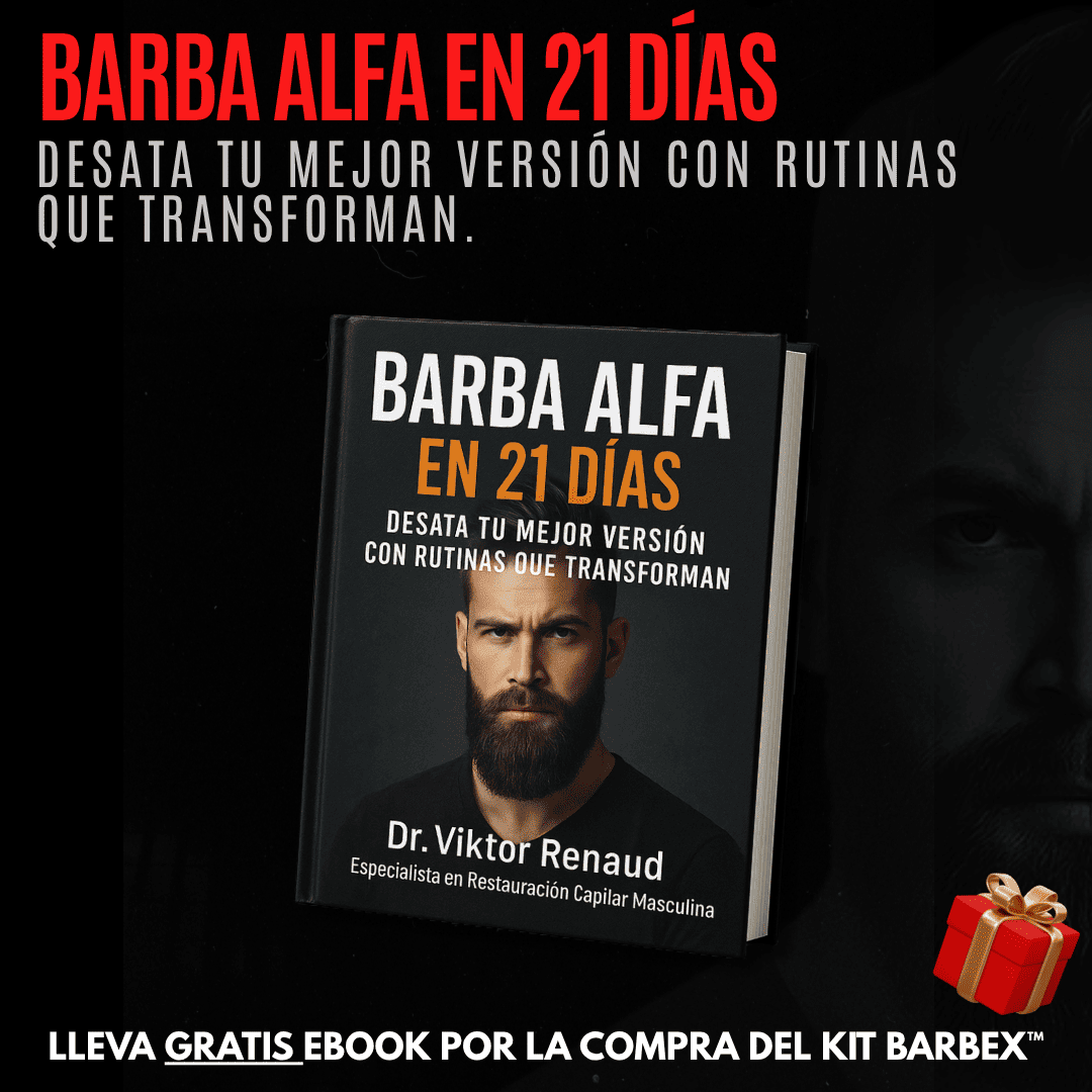 Barbex™️ 3 en 1: Estimula, Engrosa y Moldea Tu Barba – 100% Natural + 🎁EBOOK: Barba Alfa en 21 Días