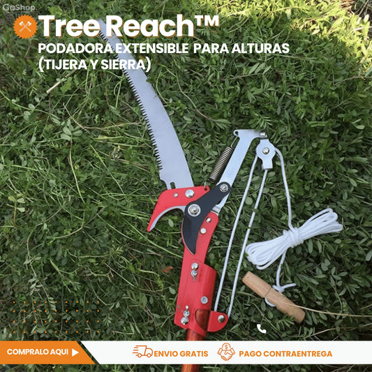 TreeReach™ Llega más lejos, poda con precisión. Sin escaleras, sin complicaciones.
