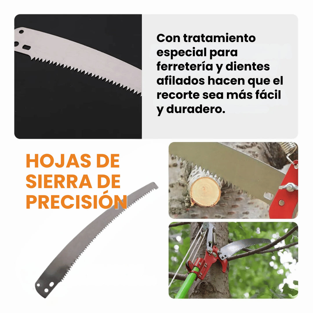 TreeReach™ Llega más lejos, poda con precisión. Sin escaleras, sin complicaciones.