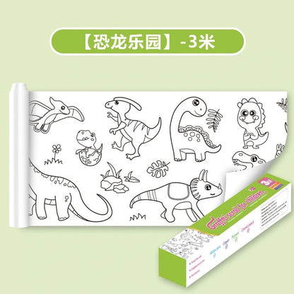PintaFun™: Rollo de 3 metros de Papel para Colorear