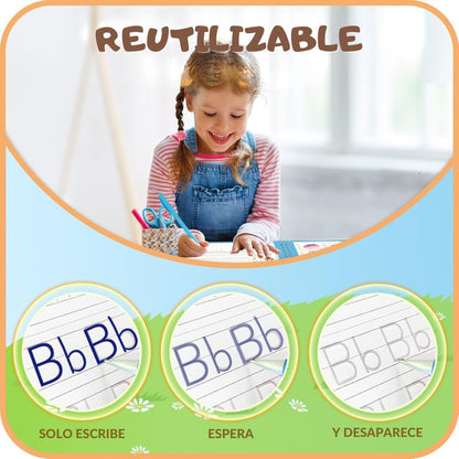 Set completo ScribeKids con cuadernos mágicos, bolígrafos y recargas
