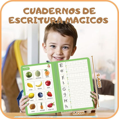 Trazos guiados en cuaderno mágico reutilizable para niños

