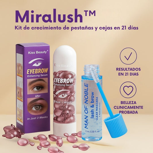 Botella de MiraLush con aplicador de precisión para uso diario en casa