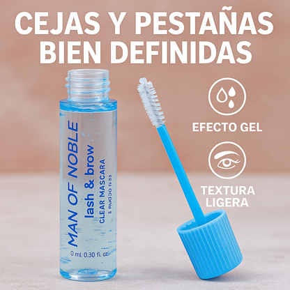 Antes y después del uso de MiraLush en pestañas visiblemente más largas