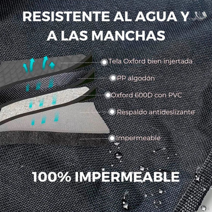 Protector de asiento PawGuard instalado en asiento trasero de automóvil